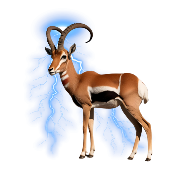 Antilope met een mentale beperking